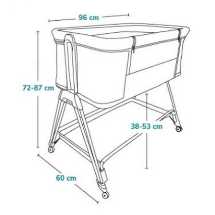 Lionelo - LUNA 2-in-1 vauvan pinnasänky, beige
