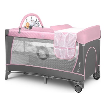 Lionelo - Matkasänky FLOWER Flamingo