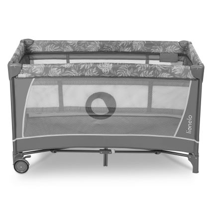 Lionelo - Matkasänky FLOWER Grey Stone