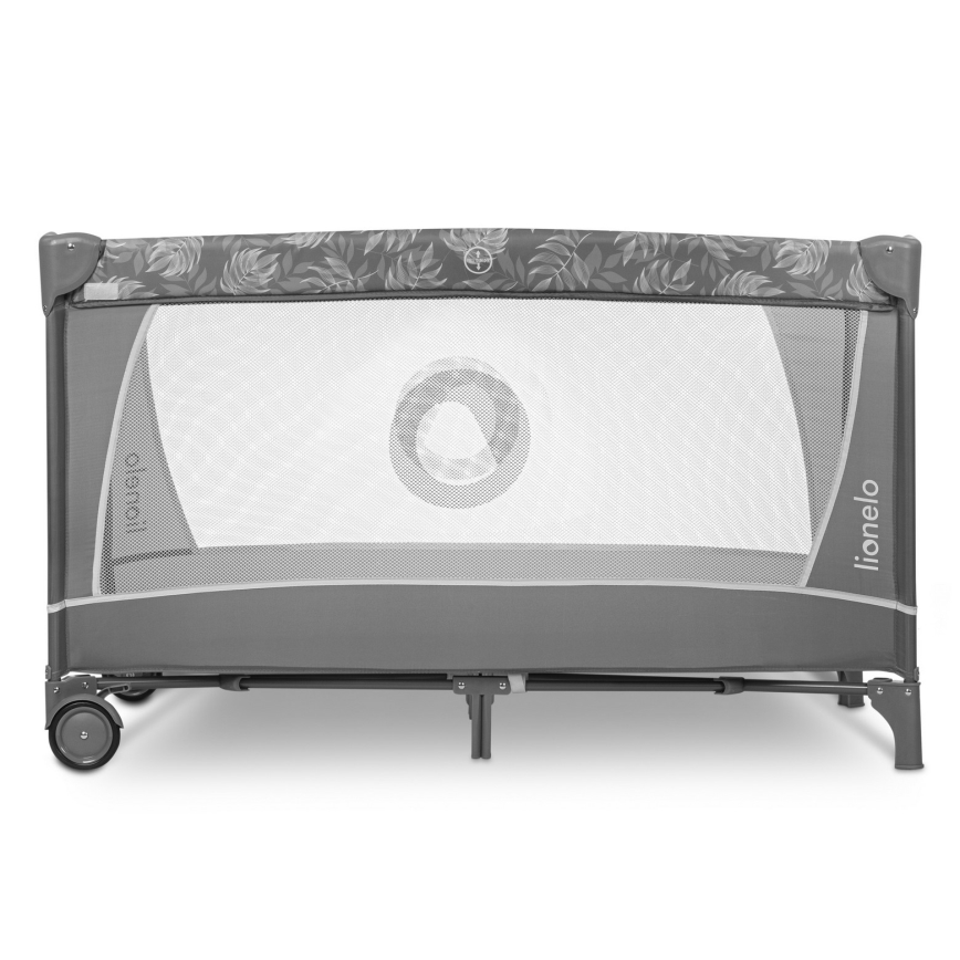 Lionelo - Matkasänky FLOWER Grey Stone