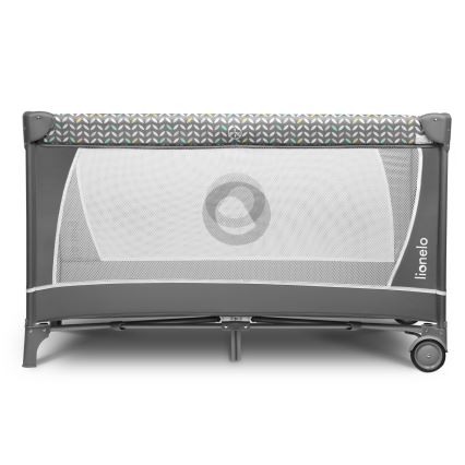 Lionelo - matkasänky FLOWER harmaa Scandi