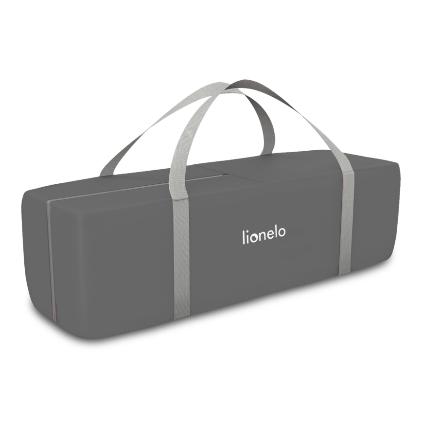 Lionelo - matkasänky FLOWER harmaa Scandi