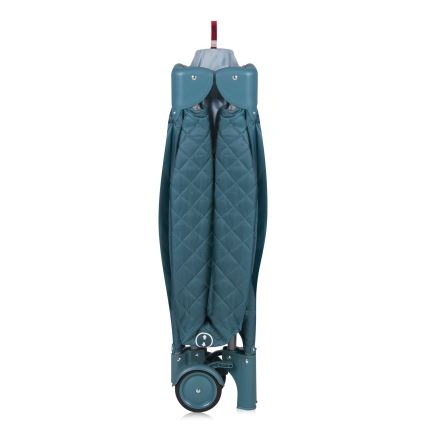 Lionelo - Matkasänky FLOWER Vihreä-turkoosi