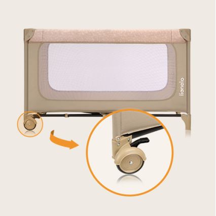 Lionelo - Matkasänky JASMIN EASY FOLD Beige Hiekka