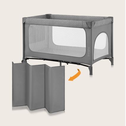 Lionelo - Matkasänky JASMIN EASY FOLD Grey Stone