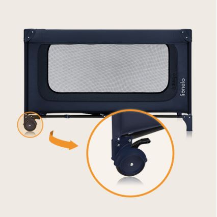 Lionelo - matkasänky JASMIN EASY FOLD laivastonsininen