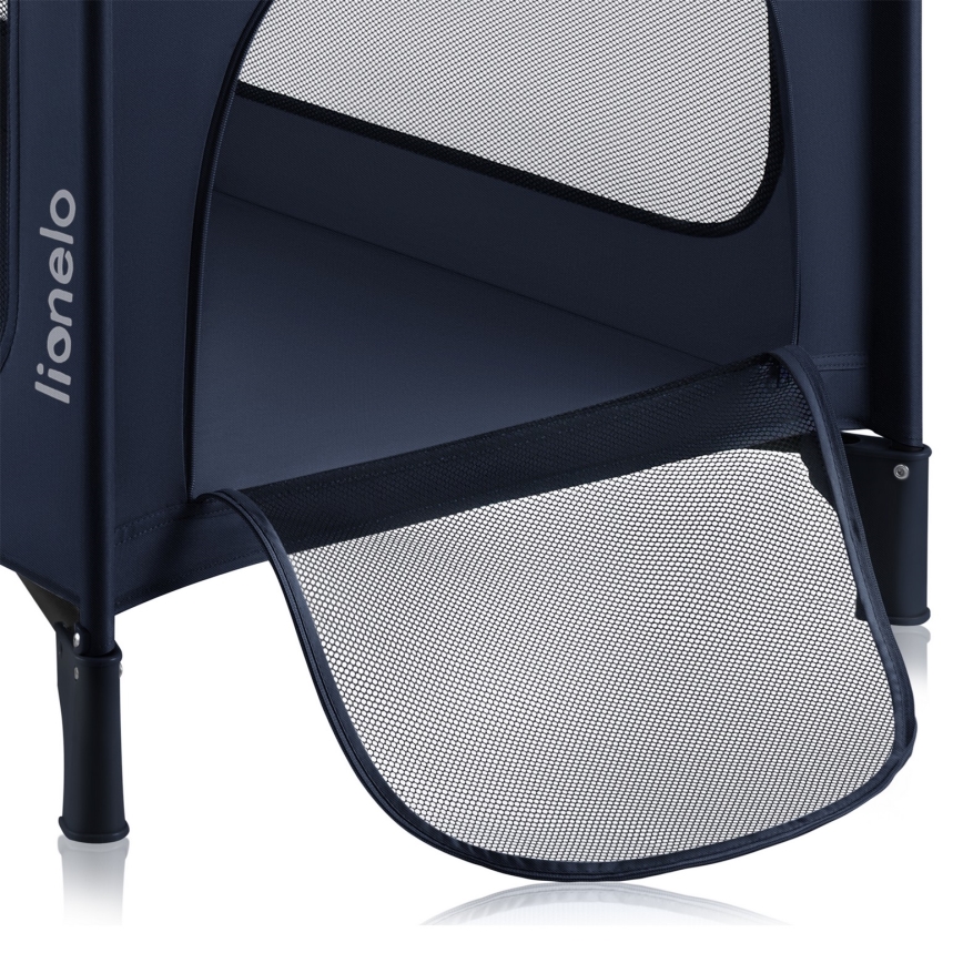 Lionelo - matkasänky JASMIN EASY FOLD laivastonsininen