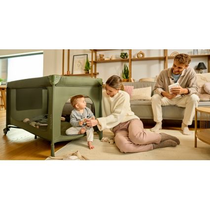 Lionelo - Matkasänky JASMIN EASY FOLD Oliivinvihreä