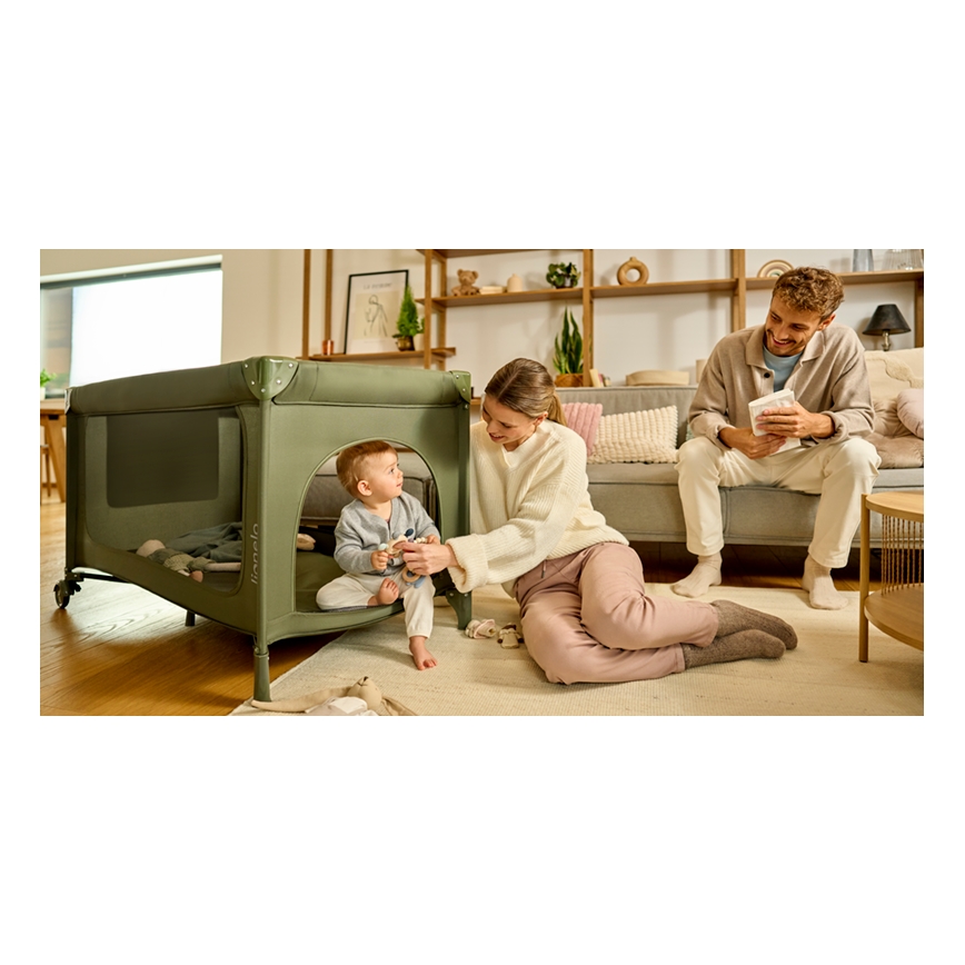 Lionelo - Matkasänky JASMIN EASY FOLD Oliivinvihreä