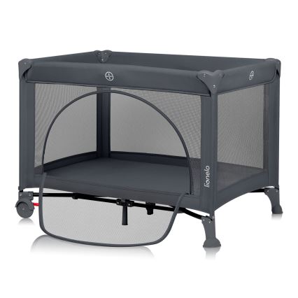 Lionelo - Matkasänky LAURA Betoninharmaa