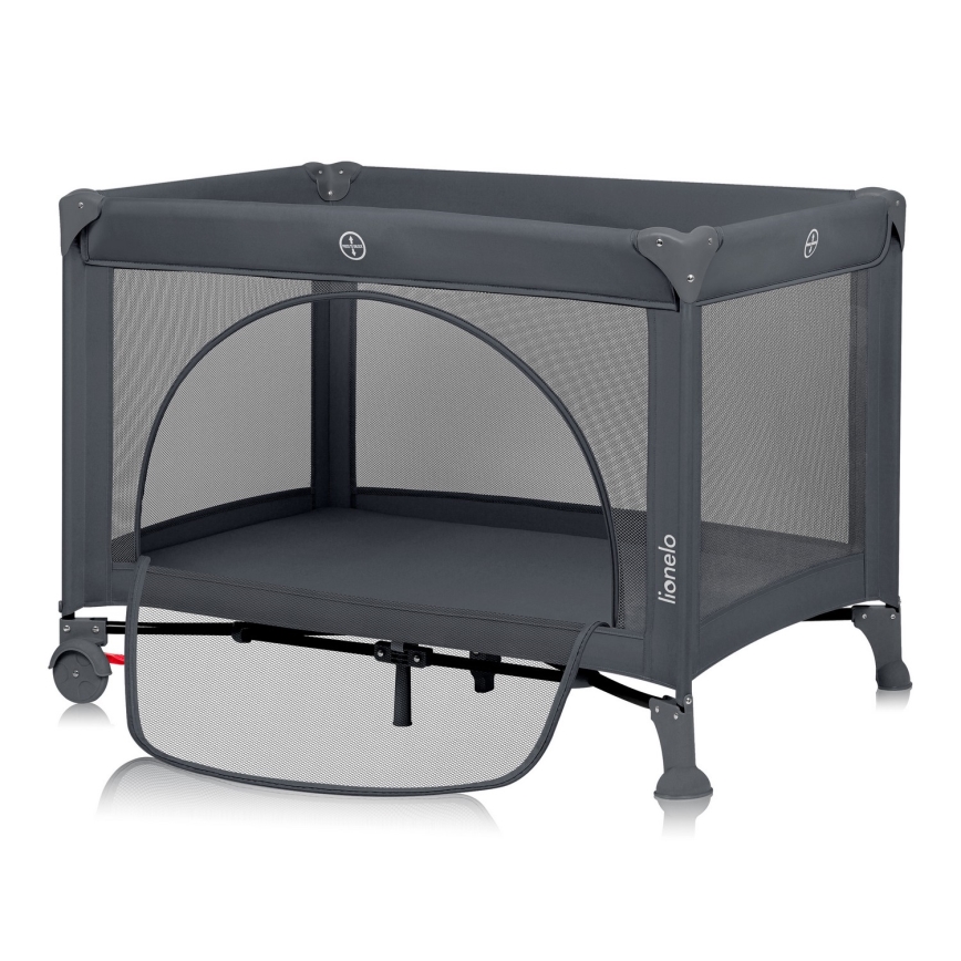 Lionelo - Matkasänky LAURA Betoninharmaa