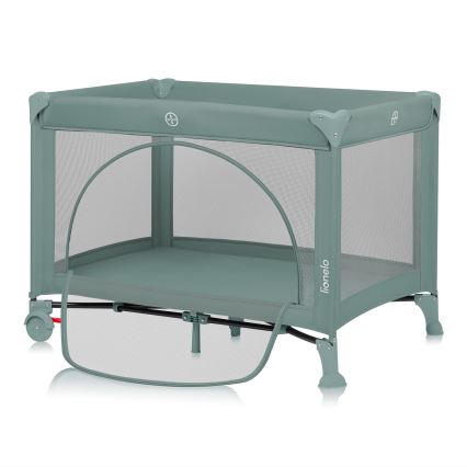 Lionelo - Matkasänky LAURA Salviavihreä