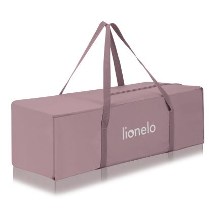 Lionelo - matkasänky LAURA, vaaleanpunainen nude