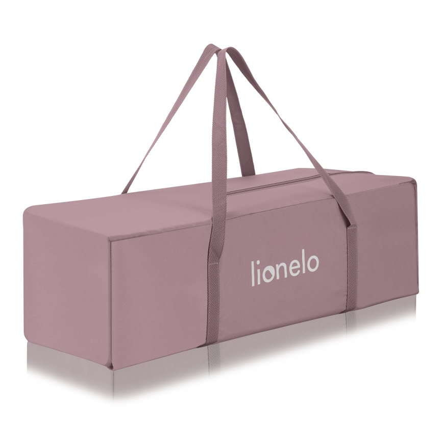 Lionelo - matkasänky LAURA, vaaleanpunainen nude