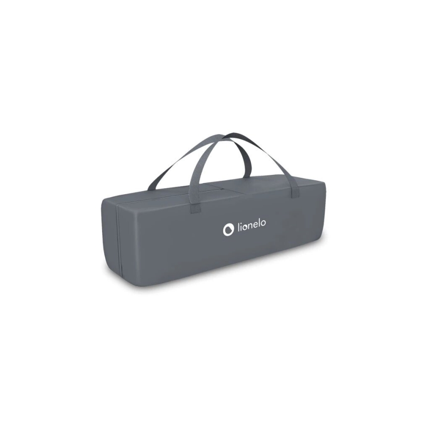 Lionelo - Matkasänky STEFI harmaa/keltainen