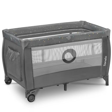 Lionelo - Matkasänky STEFI PLUS, harmaa monivärinen