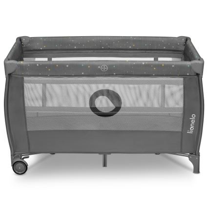 Lionelo - Matkasänky STEFI PLUS, harmaa monivärinen