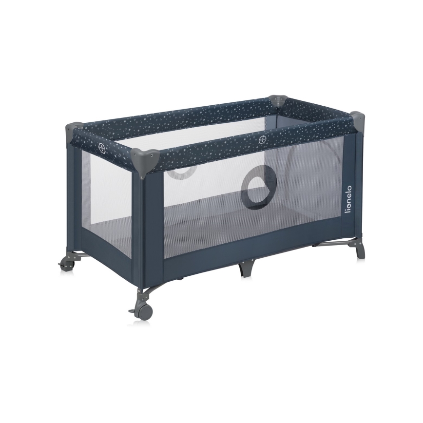 Lionelo - Matkasänky STEFI siniharmaa
