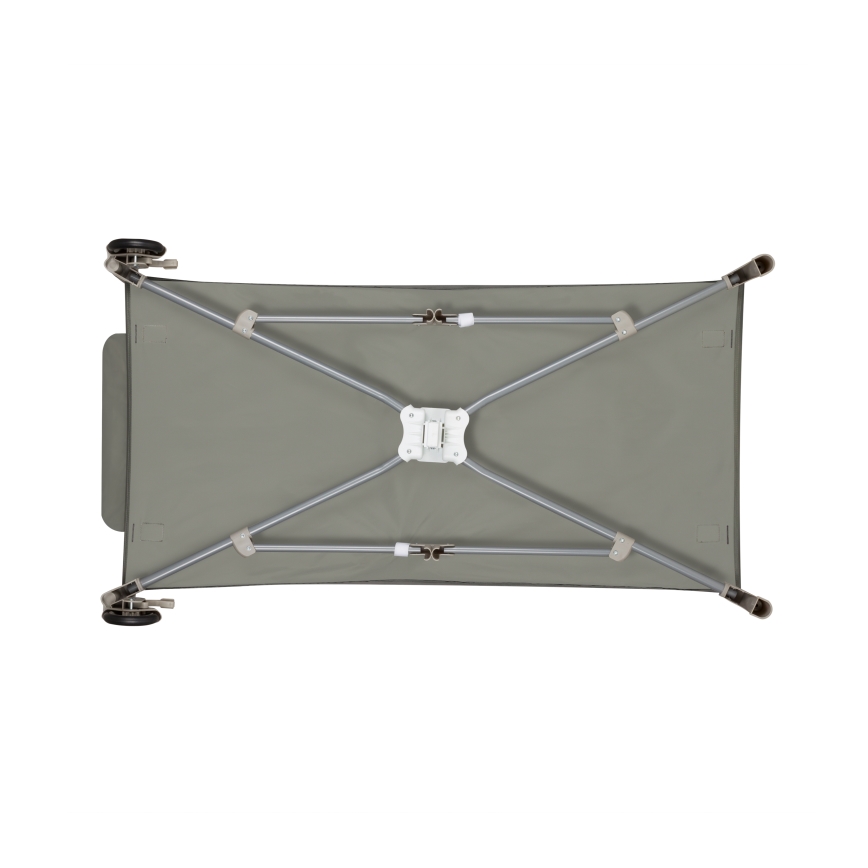 Lionelo - Matkasänky SVEN PLUS beige/oliivinvihreä