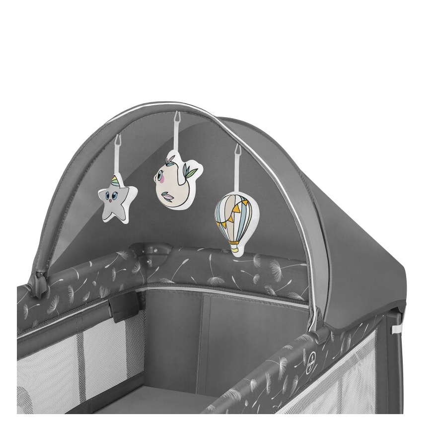 Lionelo - Matkasänky SVEN PLUS harmaa