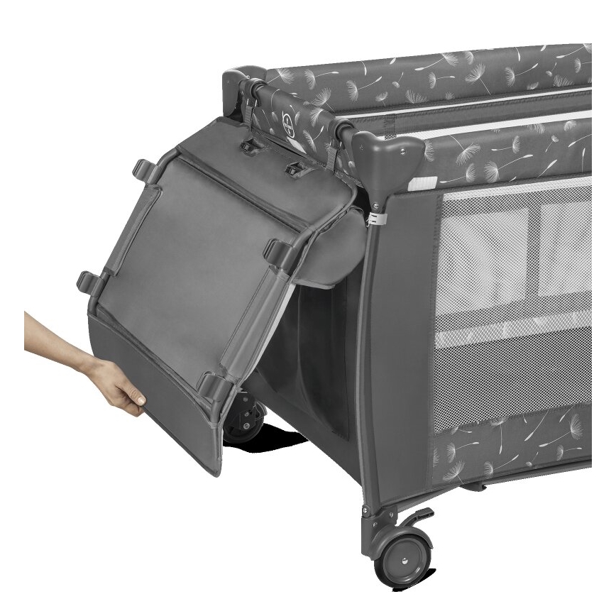 Lionelo - Matkasänky SVEN PLUS harmaa