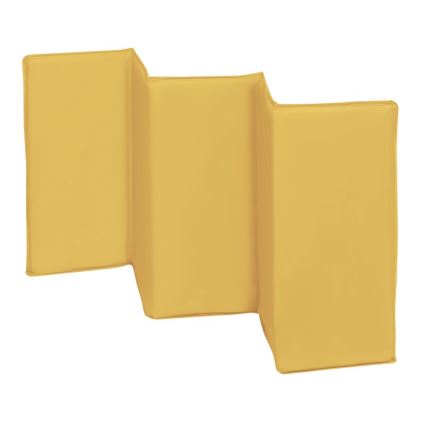 Lionelo - Matkasänky SVEN PLUS harmaa/keltainen