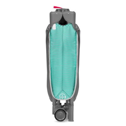 Lionelo - Matkasänky SVEN PLUS harmaa/turkoosi