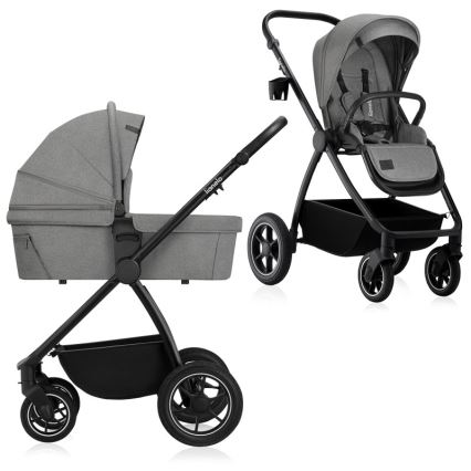 Lionelo MERIL 2-in-1 yhdistelmävaunut, Grey Stone