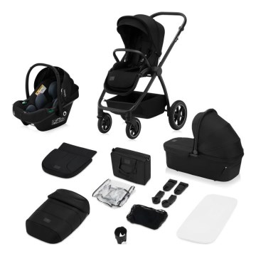 Lionelo - MERIL 3-in-1 yhdistelmävaunut Black Onyx