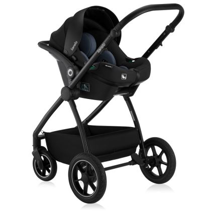 Lionelo - MERIL 3-in-1 yhdistelmävaunut Black Onyx