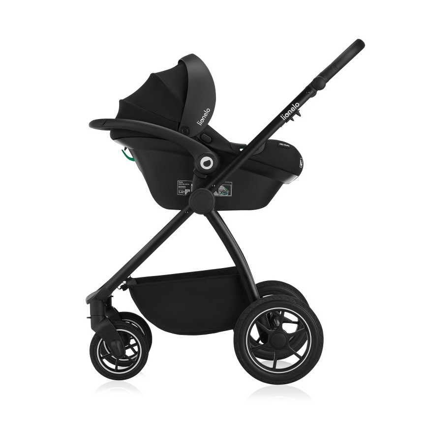 Lionelo - MERIL 3-in-1 yhdistelmävaunut Black Onyx