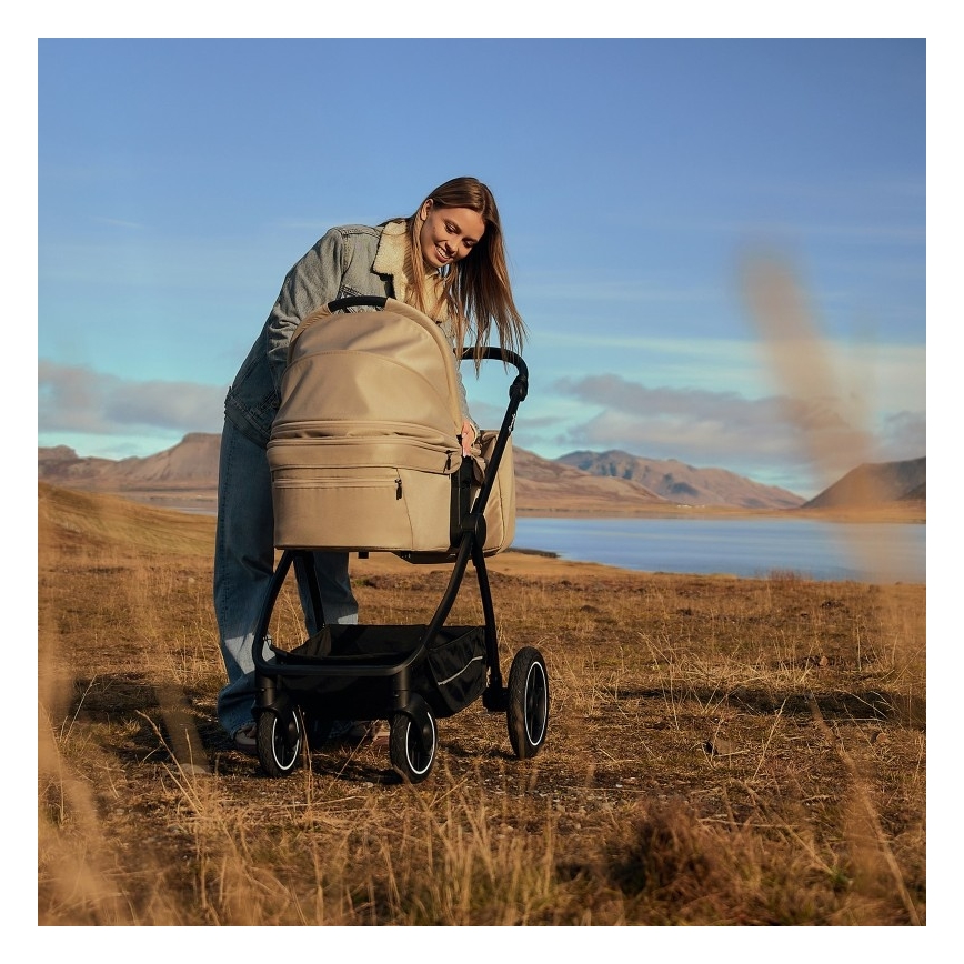 Lionelo - MERIL 3-in-1 yhdistelmävaunut, hiekansävyinen beige