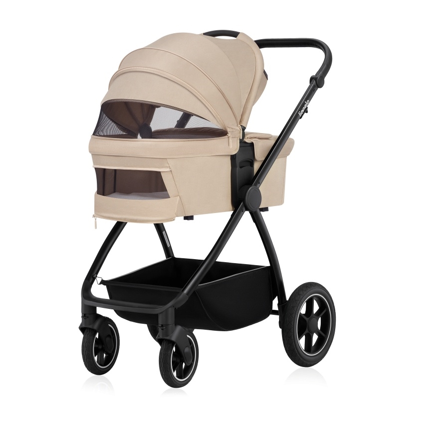 Lionelo - MERIL 3-in-1 yhdistelmävaunut, hiekansävyinen beige