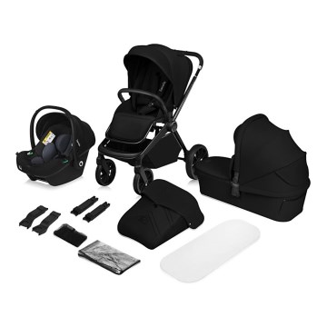 Lionelo - MIKA PLUS 3-in-1 yhdistelmävaunut, Black Onyx