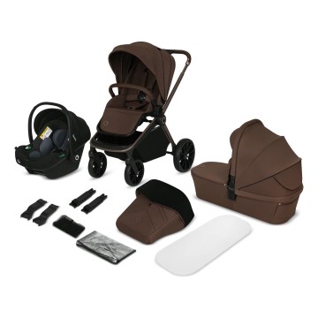Lionelo - MIKA PLUS 3-in-1 yhdistelmävaunut Mocha Mousse