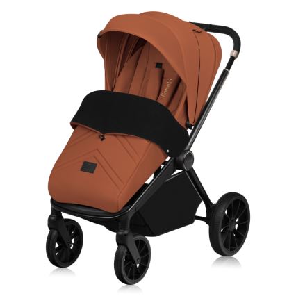 Lionelo - MIKA PLUS 3-in-1 yhdistelmävaunut, ruosteenruskea