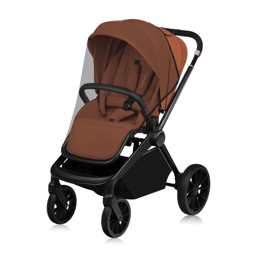 Lionelo - MIKA PLUS 3-in-1 yhdistelmävaunut, ruosteenruskea