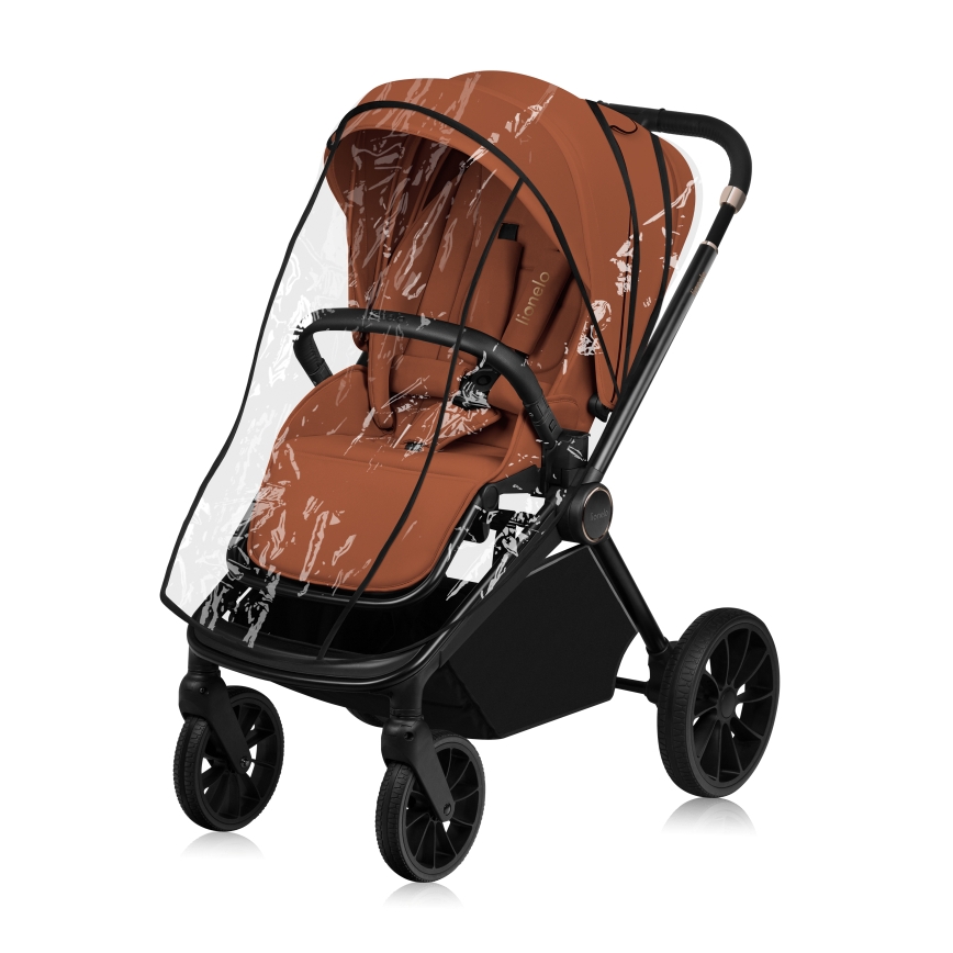 Lionelo - MIKA PLUS 3-in-1 yhdistelmävaunut, ruosteenruskea