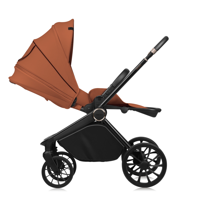 Lionelo - MIKA PLUS 3-in-1 yhdistelmävaunut, ruosteenruskea