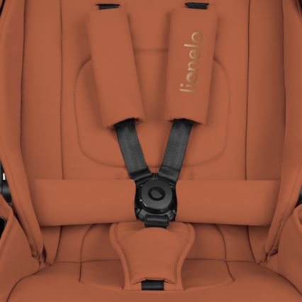 Lionelo - MIKA PLUS 3-in-1 yhdistelmävaunut, ruosteenruskea