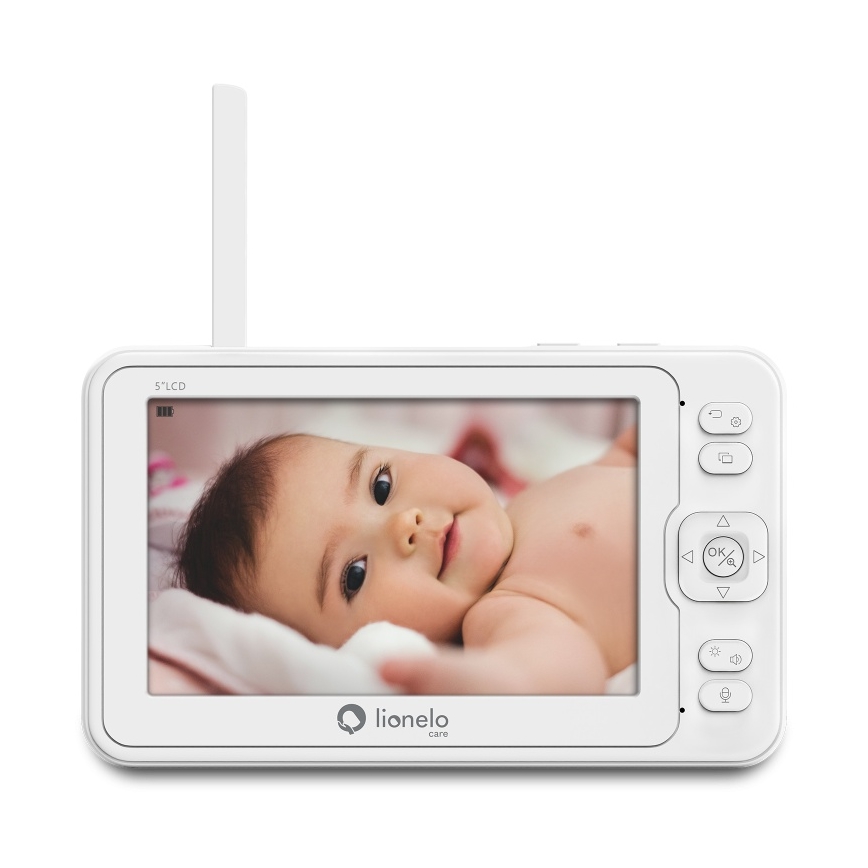 Lionelo - Näytöllinen vauvamonitori BABYLINE 8.3 5V 3600 mAh