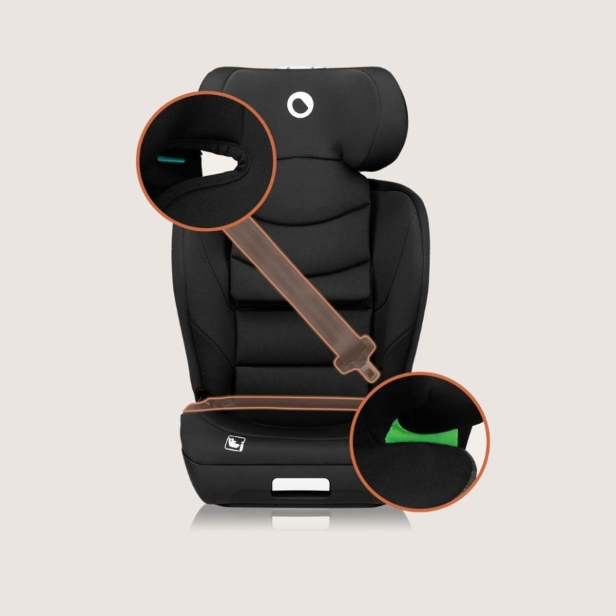 Lionelo NEAL i-Size turvaistuin 100–150 cm Black Carbon