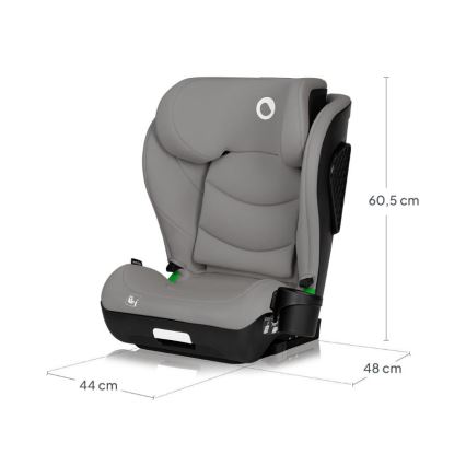 Lionelo - NEAL i-Size turvaistuin 100-150 cm, harmaa betoni