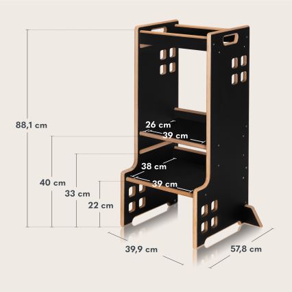 Lionelo - Oppimistorni CASS Musta Onyx