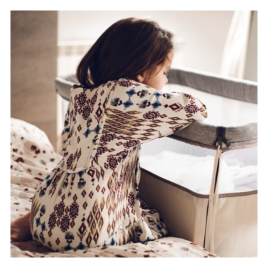 Lionelo - Pinnasänky 3in1 LEONIE harmaa/beige