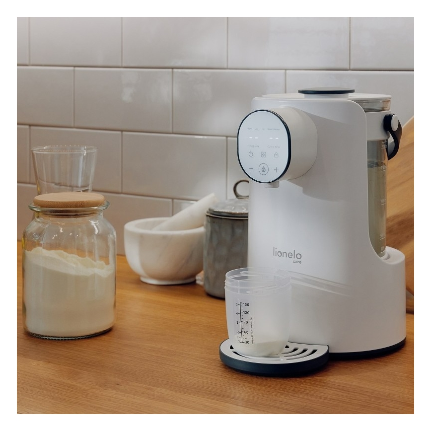 Lionelo - Pullonlämmitin BABYPRESTO 1000W/230V valkoinen