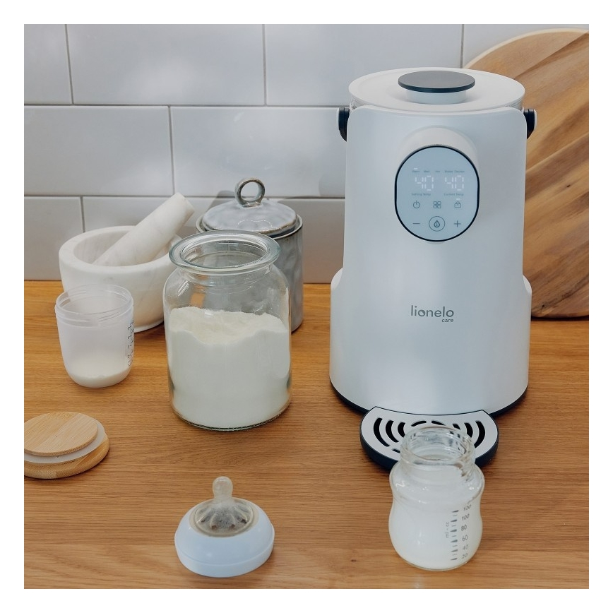 Lionelo - Pullonlämmitin BABYPRESTO 1000W/230V valkoinen