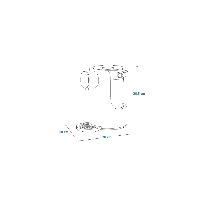 Lionelo - Pullonlämmitin BABYPRESTO 1000W/230V valkoinen