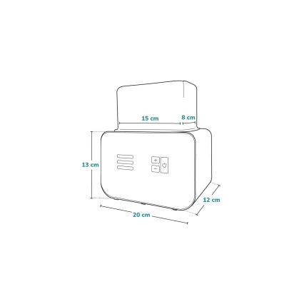 Lionelo - Pullonlämmitin THERMUP DOUBLE 250W/230V valkoinen