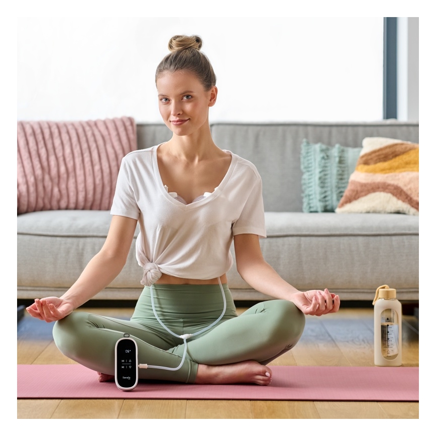 Lionelo - Sähköinen ladattava kaksoisrintapumppu TWEE FREE 5V 1500 mAh 150 ml